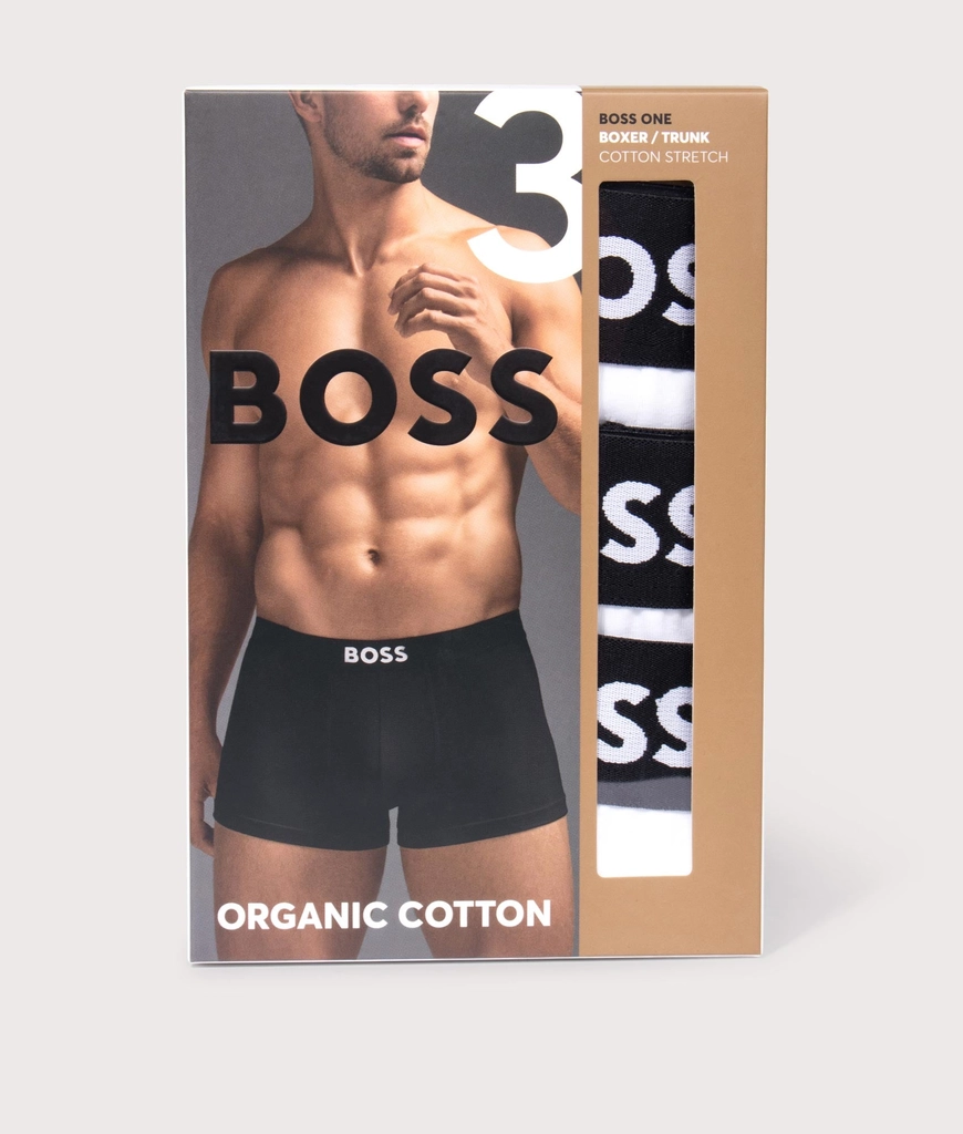 Hugo Boss Mens 3 Pack  ONE Trunks